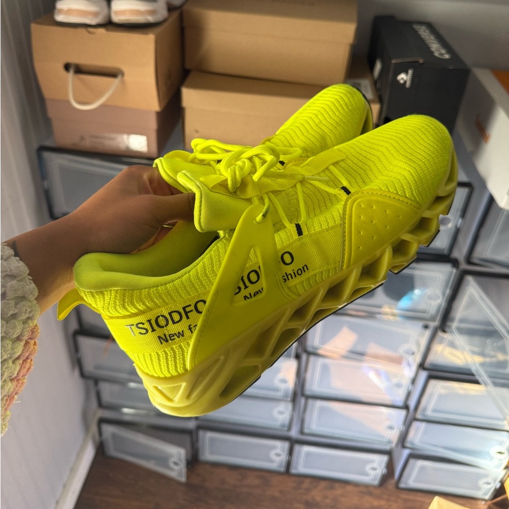 Neon Green Athletic Sneakers